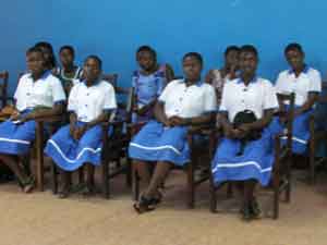Girls from SAGISS - a senior secondary school